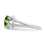 Sterling Silver Diamond Semi-Mount Ring