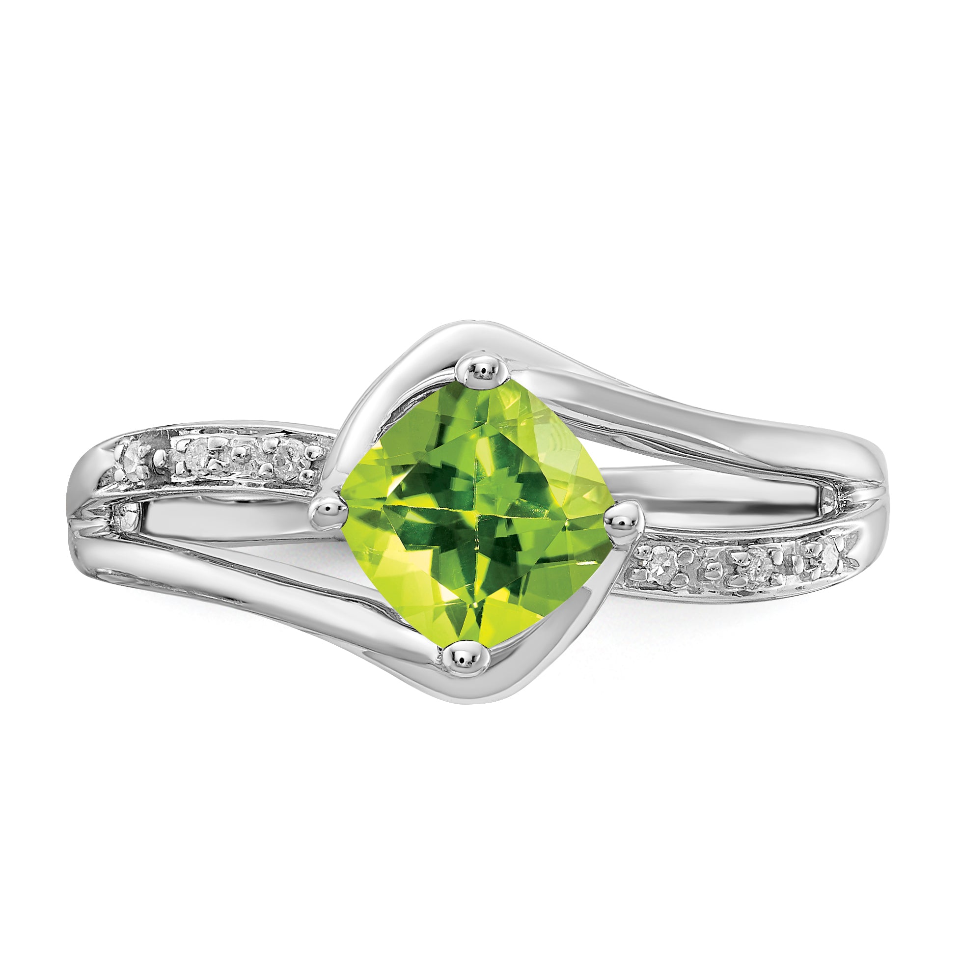 Sterling Silver Diamond Semi-Mount Ring