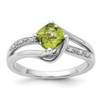 Sterling Silver Diamond Semi-Mount Ring