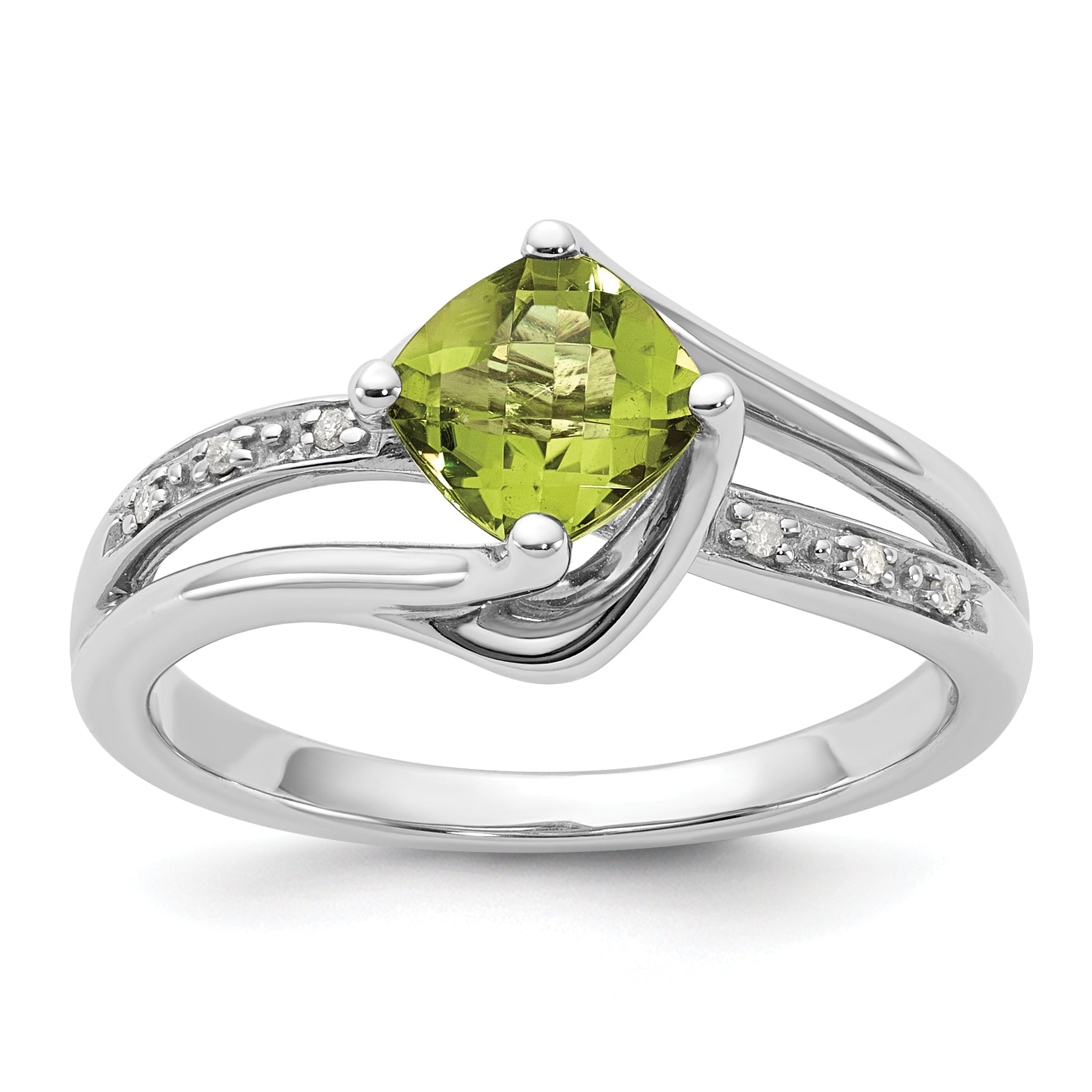 Sterling Silver Diamond Semi-Mount Ring
