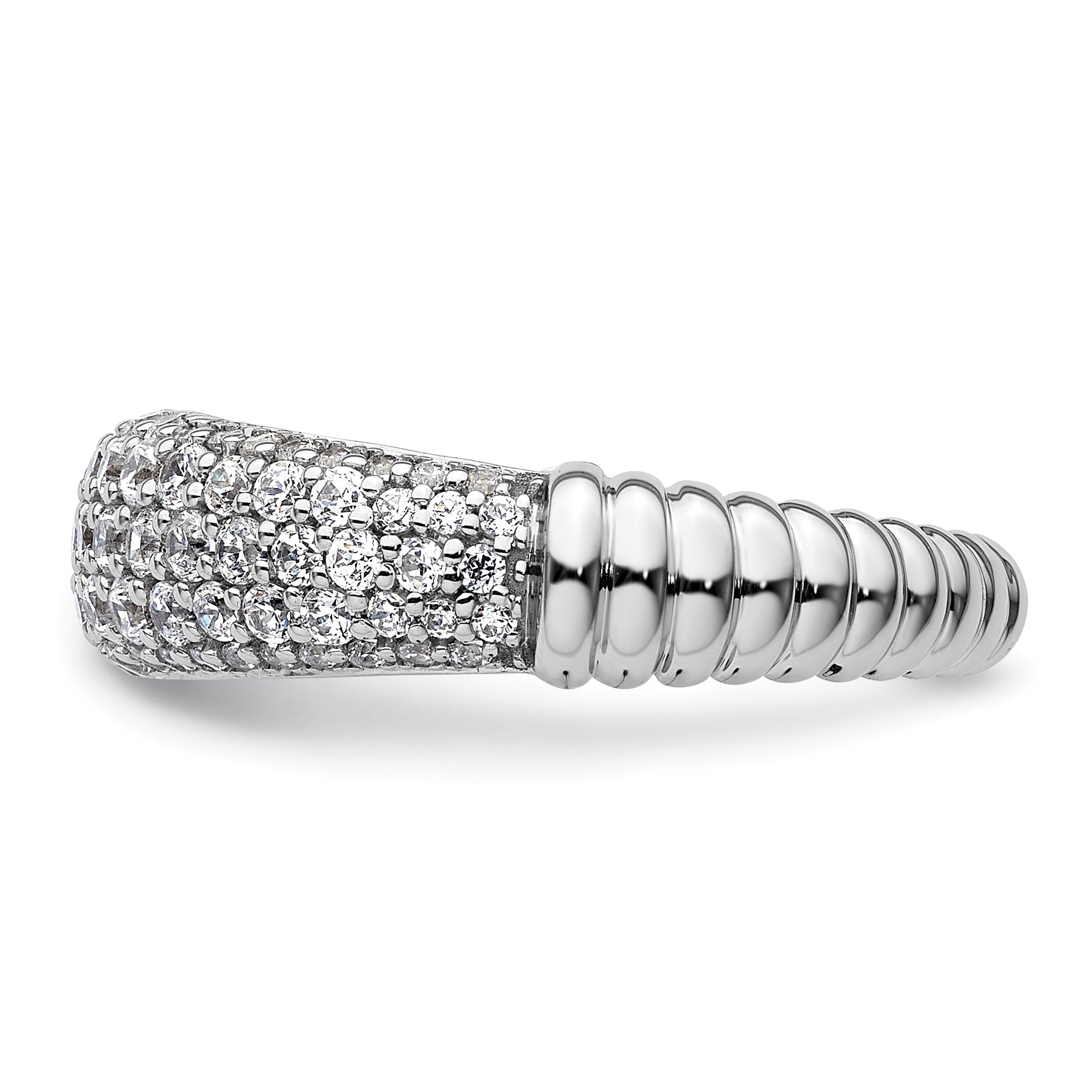 14K White Gold Lab Grown Diamond VS/SI+ G+ Band