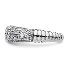 14K White Gold Lab Grown Diamond VS/SI+ G+ Band