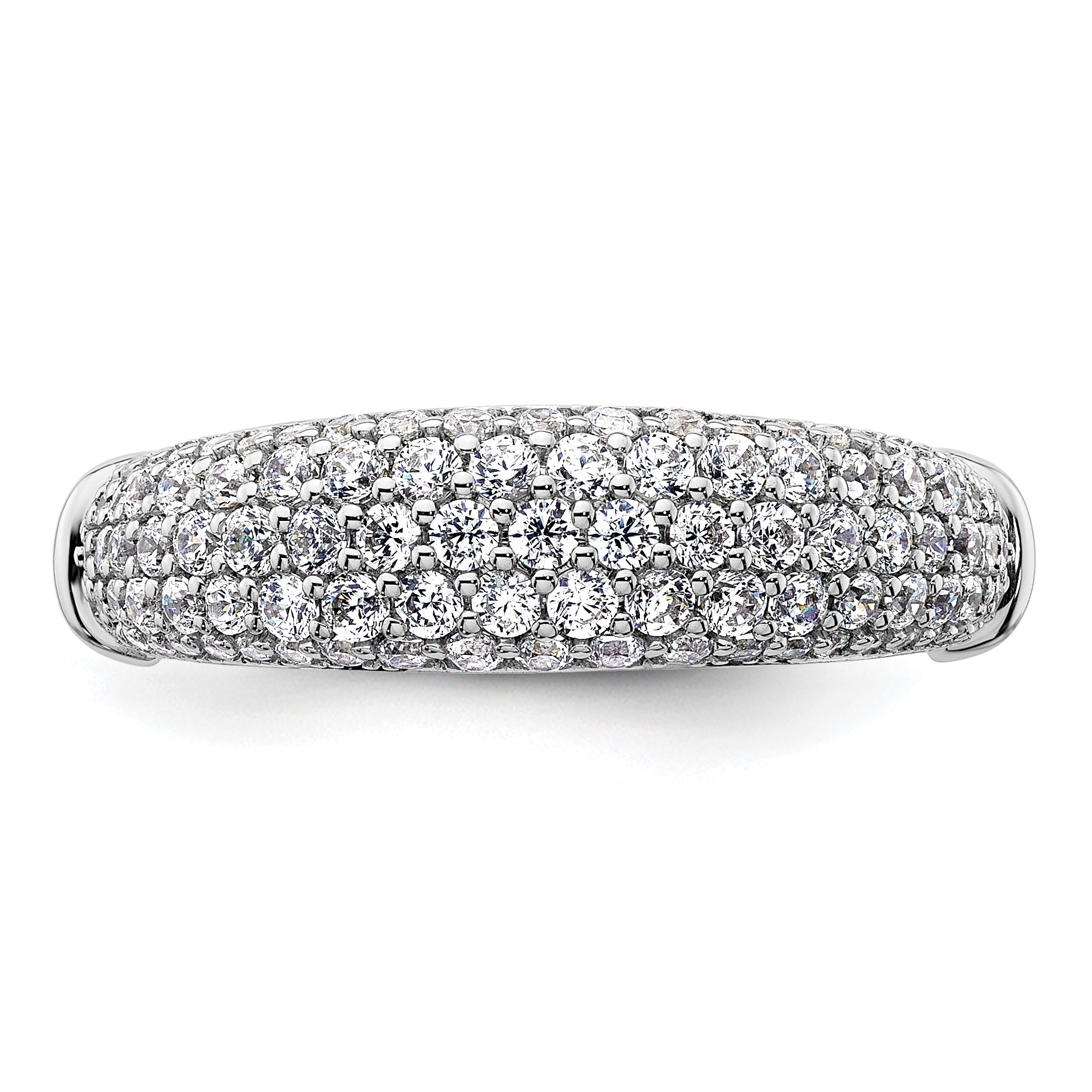 14K White Gold Lab Grown Diamond VS/SI+ G+ Band