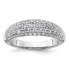 14K White Gold Lab Grown Diamond VS/SI+ G+ Band