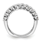 14k White Gold 1 3/4 carat Lab Grown Diamond VS/SI+ G+ Complete Fashion Band