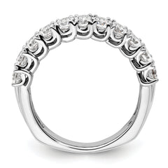 14k White Gold 1 3/4 carat Lab Grown Diamond VS/SI+ G+ Complete Fashion Band
