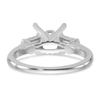 14k White Gold 2 carat Certified Lab Grown Diamond VS+ F+ Princess Complete Three Stone Engagement Ring