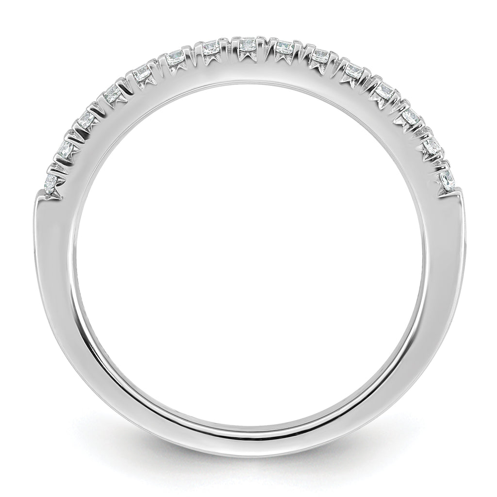 14k White Gold 1/4 carat Lab Grown Diamond VS+ F+ Complete Fifteen Stone Band