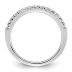 14k White Gold 1/4 carat Lab Grown Diamond VS+ F+ Complete Fifteen Stone Band