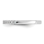 14k White Gold 1/4 carat Lab Grown Diamond VS+ F+ Complete Fifteen Stone Band