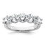 14k White Gold 2 carat Lab Grown Diamond VS+ F+ Complete Five Stone Fashion Band