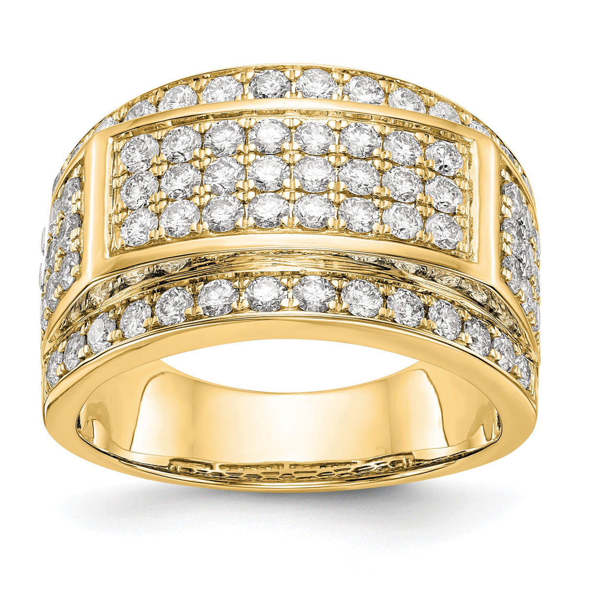 Lab-Grown Diamond Ring in 14K Yellow Gold (2 ct. tw.), Size 7 - Sophia Jewelers Main image
