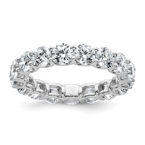 Lab-Grown Diamond Eternity Band in 14K White Gold (3 7/8 ct. tw.), Size 4 - Sophia Jewelers