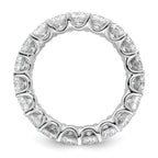 14k 5 carat Lab Grown Diamond VS/SI+ G+ Oval Complete Prong Set Size 9 Eternity Band