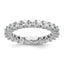 14k 3 carat Lab Grown Diamond VS/SI+ G+ Princess Complete Prong Set Size 9 Eternity Band