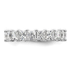14k 4 carat Lab Grown Diamond VS/SI+ G+ Princess Complete Prong Set Size 9 Eternity Band