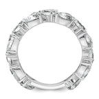 14k White Gold 3 carat Lab Grown Diamond VS+ F+ Complete Fashion Ring