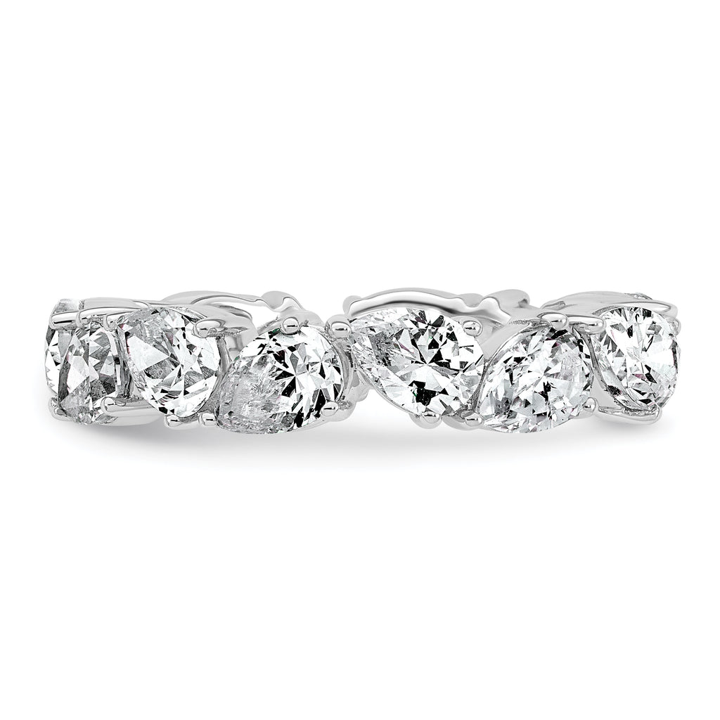 14k White Gold 3 carat Lab Grown Diamond VS+ F+ Complete Fashion Ring