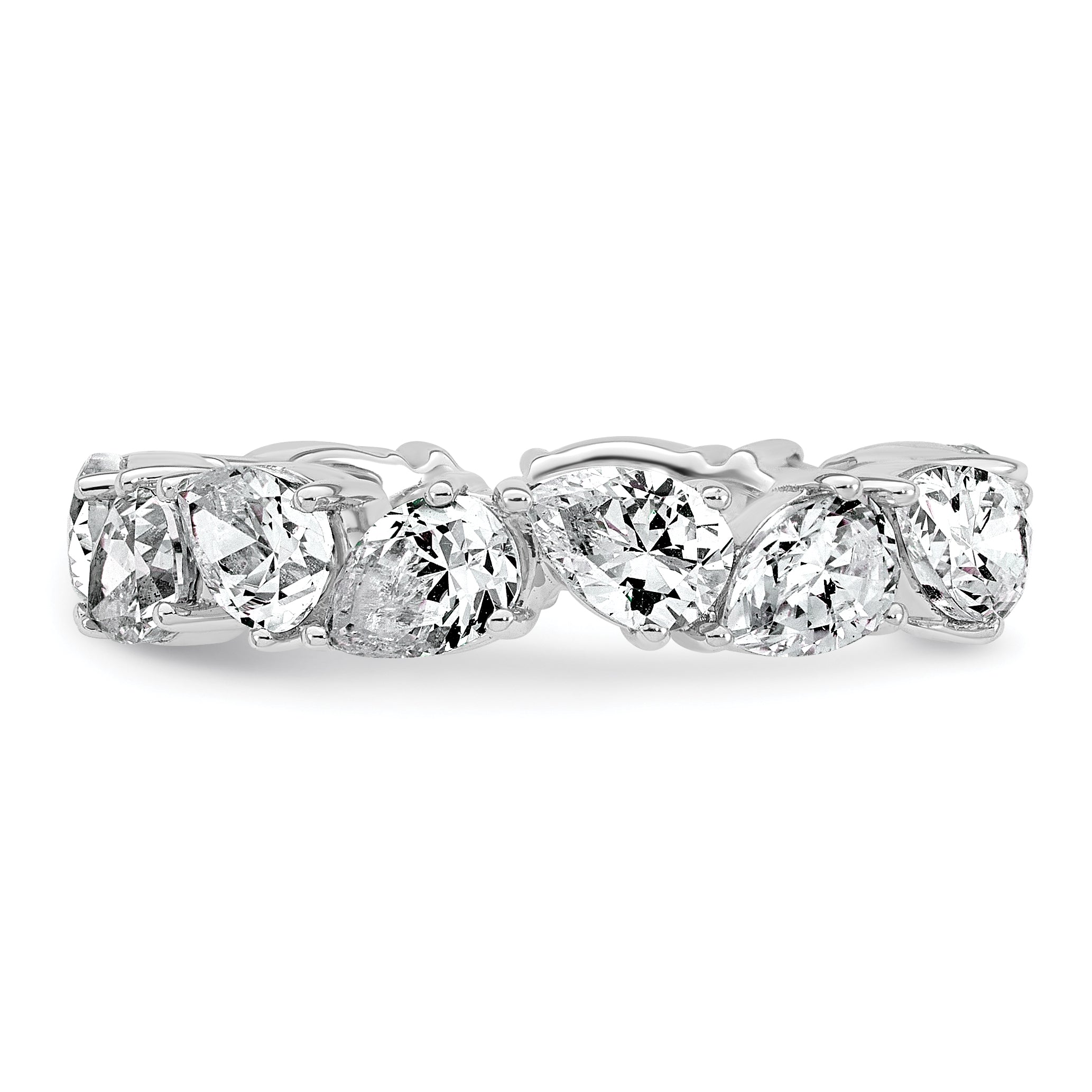 14k White Gold 3 carat Lab Grown Diamond VS+ F+ Complete Fashion Ring