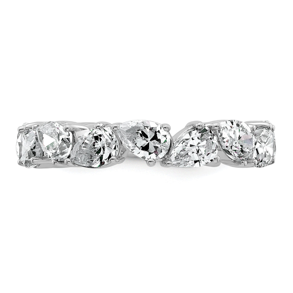14k White Gold 3 carat Lab Grown Diamond VS+ F+ Complete Fashion Ring