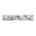 14k White Gold 3 carat Lab Grown Diamond VS+ F+ Complete Fashion Ring