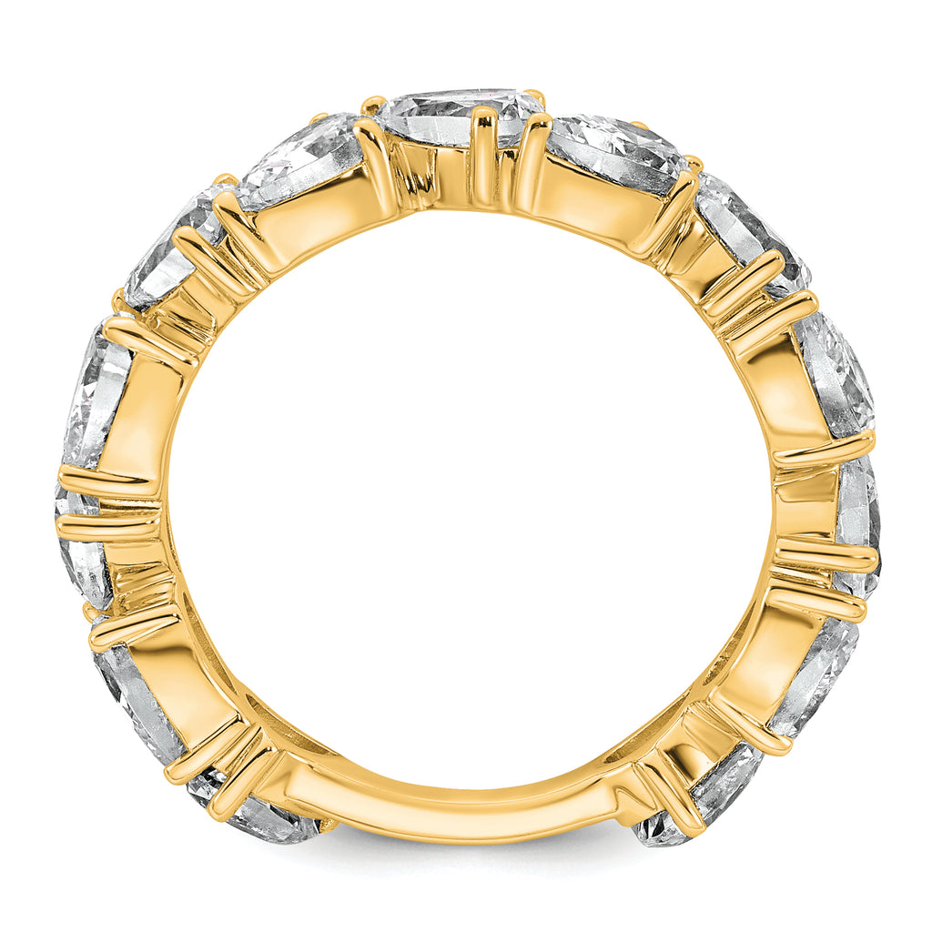 14k 3 carat Lab Grown Diamond VS+ F+ Complete Fashion Ring