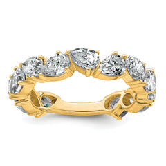 14k 3 carat Lab Grown Diamond VS+ F+ Complete Fashion Ring