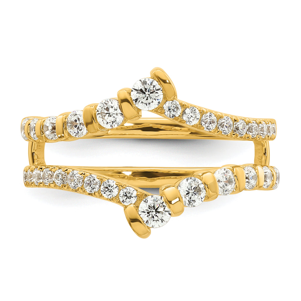 14k 3/4 carat Lab Grown Diamond VS/SI+ G+ Complete Ring Guard