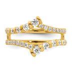 14k 3/4 carat Lab Grown Diamond VS/SI+ G+ Complete Ring Guard