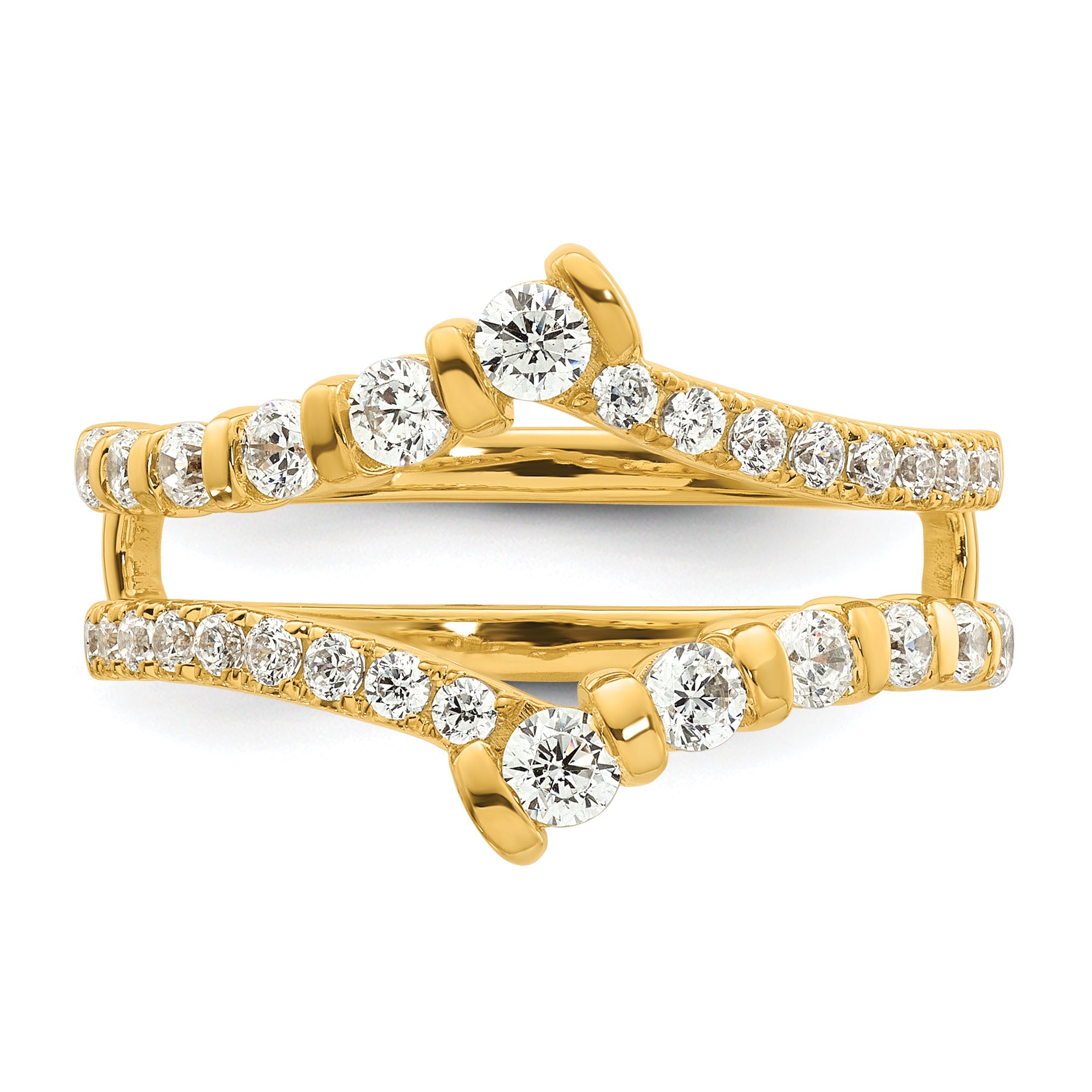 14k 3/4 carat Lab Grown Diamond VS/SI+ G+ Complete Ring Guard