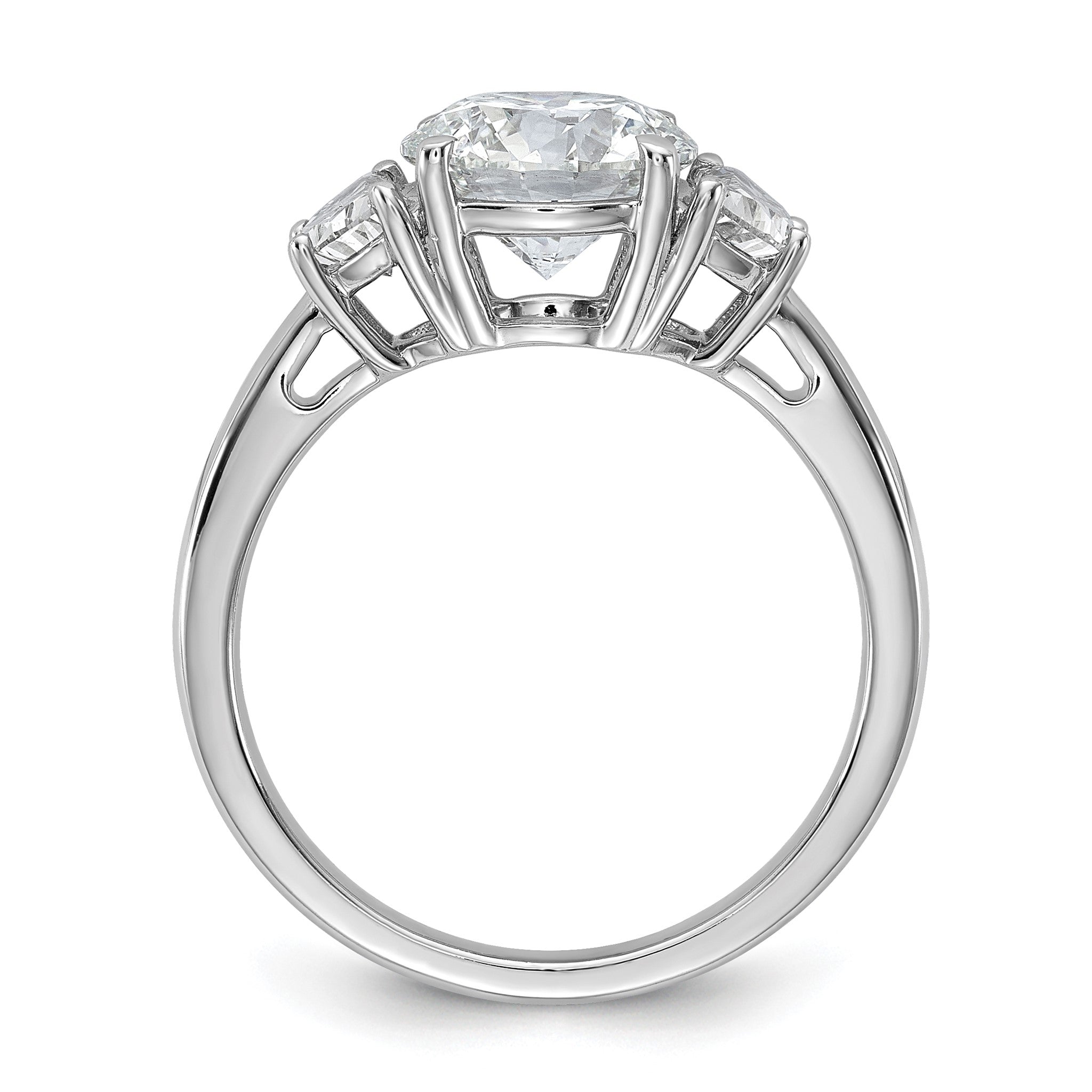 Lab-Grown Diamond Engagement Ring in 14K White Gold (2 1/2 ct. tw.), Size 7 Secondary image