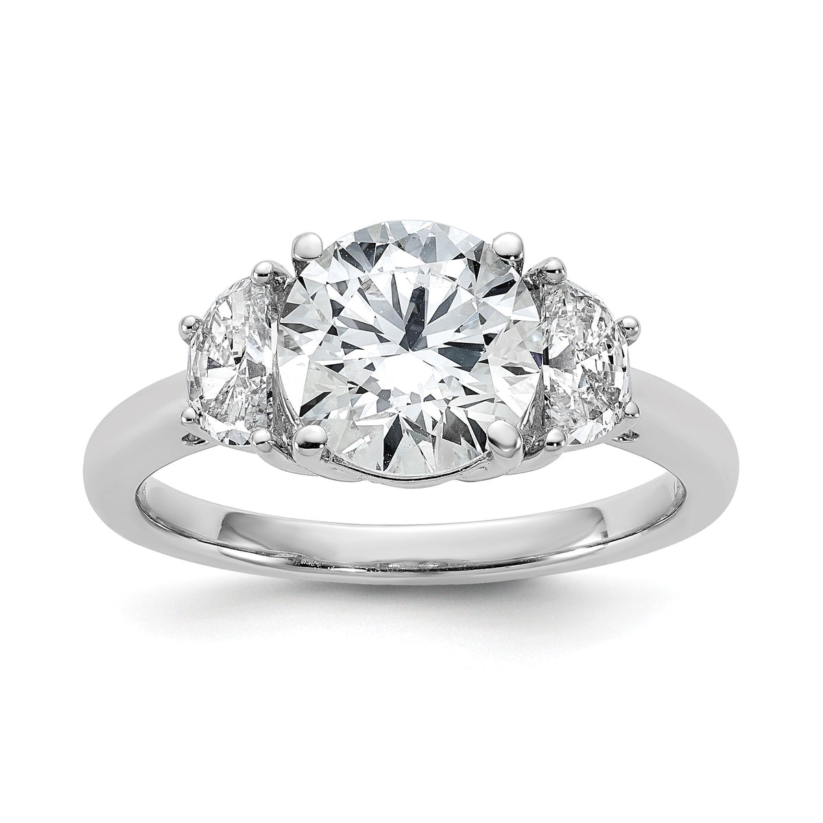 Lab-Grown Diamond Engagement Ring in 14K White Gold (2 1/2 ct. tw.), Size 7 - Sophia Jewelers Main image