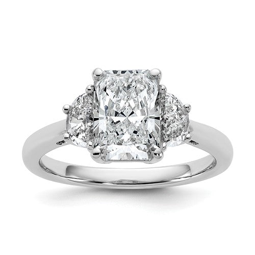 Diamond Three-Stone Engagement Ring in 14K White Gold (2 1/2 ct. tw.), Size 7 - Sophia Jewelers