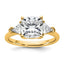 Cushion Lab-Grown Diamond Ring in 14K Yellow Gold (3 1/8 ct. tw.), Size 7 - Sophia Jewelers