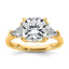 Cushion Lab-Grown Diamond Engagement Ring in 14K Yellow Gold (4 ct. tw., VS/SI+ G+), Size 7 - Sophia Jewelers