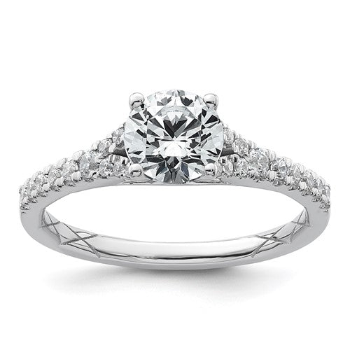 Certified Lab-Grown Diamond Engagement Ring in 14K White Gold (1 1/4 ct. tw., VS/SI+ G+), Size 7 - Sophia Jewelers