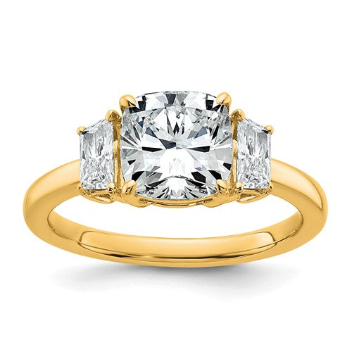 Three-Stone Engagement Ring in 14K Yellow Gold (2 1/2 ct. tw.), Size 7 - Sophia Jewelers