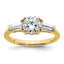 Three-Stone Lab-Grown Diamond Engagement Ring in 14K Yellow Gold (1 1/2 ct. tw.), Size 7 - Sophia Jewelers