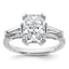 Radiant Lab-Grown Diamond Engagement Ring in 14K White Gold (3 1/5 ct. tw.) - Sophia Jewelers