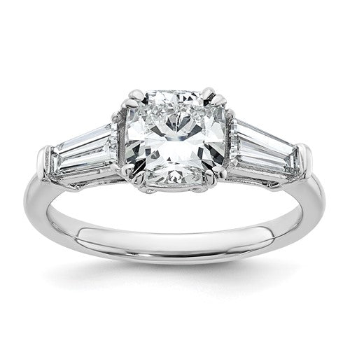 Three Stone Engagement Ring in 14K White Gold (2 ct. tw.), Size 7 - Sophia Jewelers Main image