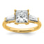 Lab-Grown Diamond Three-Stone Engagement Ring in 14K Yellow Gold (2 1/5 ct. tw.), Size 7 - Sophia Jewelers