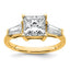 Baguette Three Stone Engagement Ring in 14K Yellow Gold (2 5/8 ct. tw.), Size 7 - Sophia Jewelers