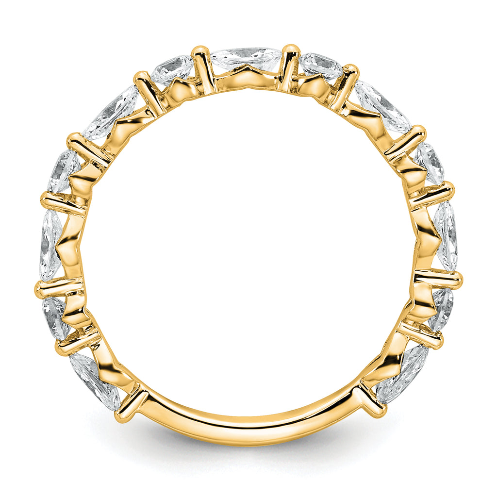 True Origin 14k 3/4 carat Lab Grown Diamond VS+ F+ Wedding Band