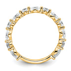 True Origin 14k 3/4 carat Lab Grown Diamond VS+ F+ Wedding Band