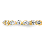 True Origin 14k 3/4 carat Lab Grown Diamond VS+ F+ Wedding Band