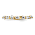 True Origin 14k 3/4 carat Lab Grown Diamond VS+ F+ Wedding Band