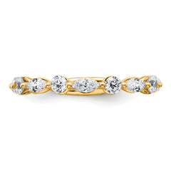 True Origin 14k 3/4 carat Lab Grown Diamond VS+ F+ Wedding Band
