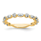True Origin 14k 3/4 carat Lab Grown Diamond VS+ F+ Wedding Band