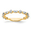 True Origin 14k 3/4 carat Lab Grown Diamond VS+ F+ Wedding Band