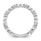 True Origin 14k White Gold 3/4 carat Lab Grown Diamond VS+ F+ Wedding Band